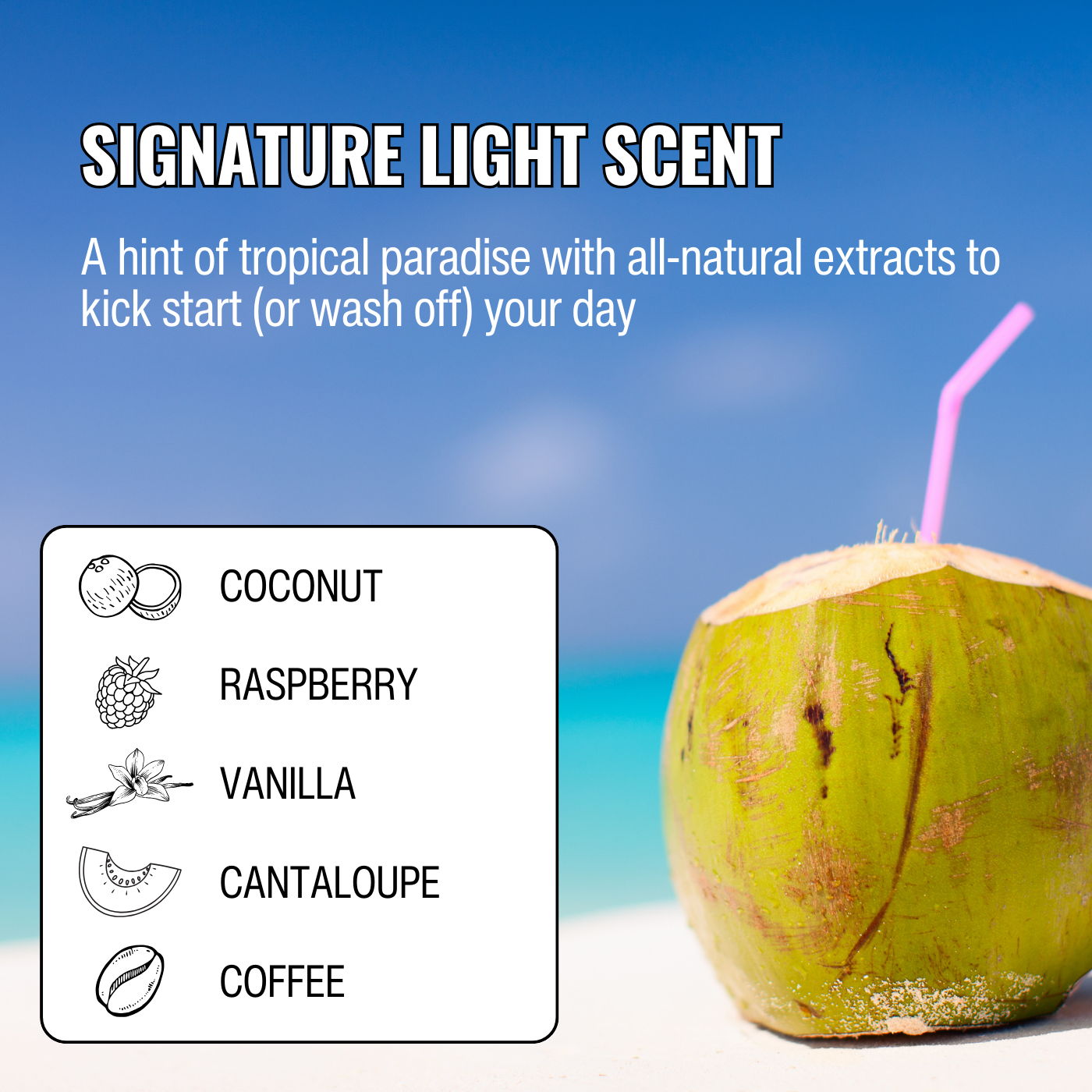 Gryme face and body wash light all-natural coconut scent