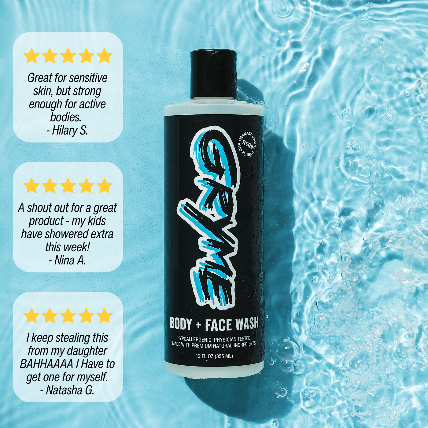 BODY + FACE WASH